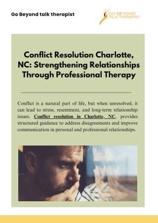Resolve Conflicts with Expert Guidance in Charlotte, NC