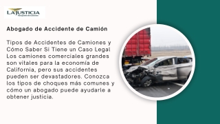Tipos de Accidentes de Camiones y Cómo Saber Si Tiene un Caso Legal