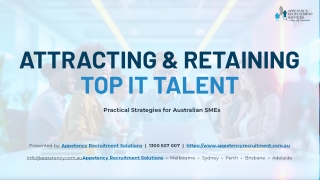 Attract and retain top IT talent as an SME in Australia