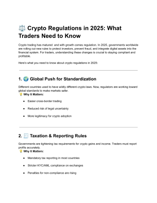 Crypto Regulations in 2025 What Traders Need to Know