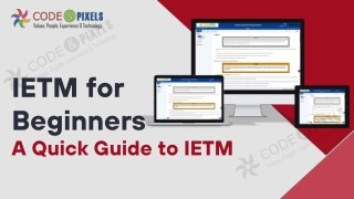 IETM for beginners - A Quick Guide to IETM  - Code and Pixels