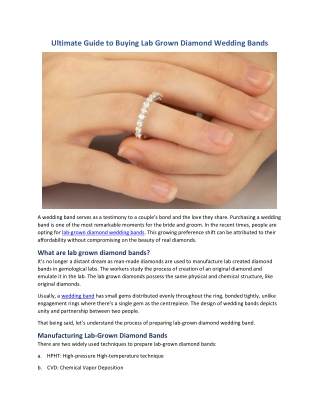 Ultimate Guide to Buying Lab-Grown Diamond Wedding Bands – Shop My Band
