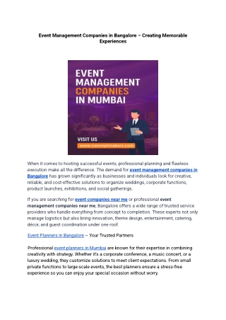 Event Management Company in mumbai Call Now for Bookings 9871908883