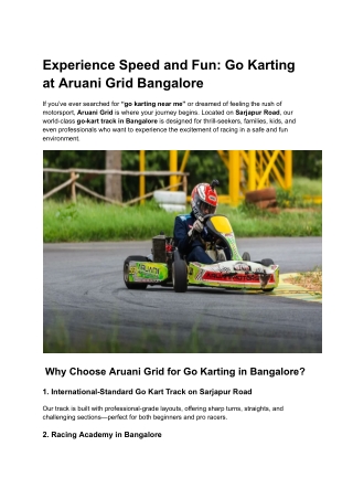 Go Karting in Bangalore_ Why Aruani Grid is the Ultimate Racing Destination (1)