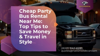 Cheap Party Bus Rental Near Me Top Tips to Save Money & Travel in Style