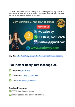 10 Best Places to Buying Verified Binance Accounts