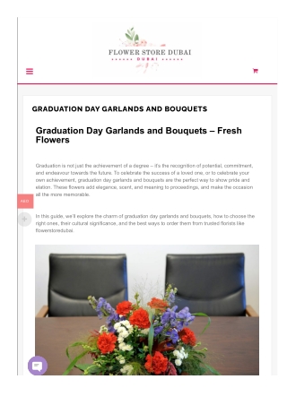 Graduation Day Garlands & Bouquets in Dubai – Celebrate with Flowerstoredubai