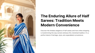 Why Traditional Half Saree Online Shopping is Every Woman’s Choice