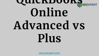 QuickBooks Online Advanced vs Plus