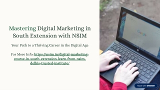 Digital Marketing Course in South Extension – Learn from NSIM