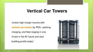 Vertical Car Towers