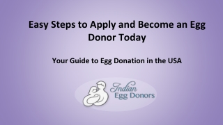 Easy Steps to Apply and Become an Egg Donor Today