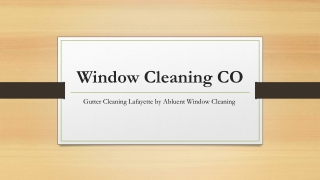 Gutter Cleaning Lafayette by Abluent Window Cleaning