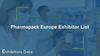 Pharmapack Europe Exhibitor List