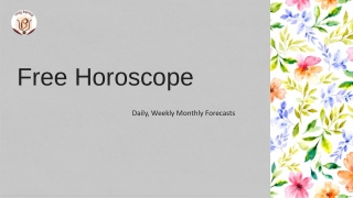 Free Horoscope Daily, Weekly & Monthly Forecasts