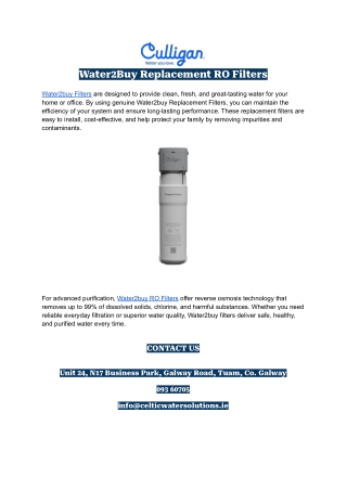 Water2buy Filters | Replacement & RO Filters for Pure Water