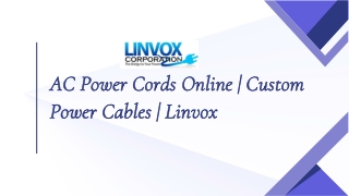AC Power Cords Online | Custom Power Cables | Linvox