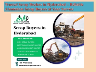 Trusted Scrap Dealers in Hyderabad – Reliable Aluminium Scrap Buyers at Your Service