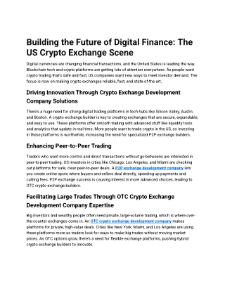 Building the Future of Digital Finance_ The US Crypto Exchange Scene