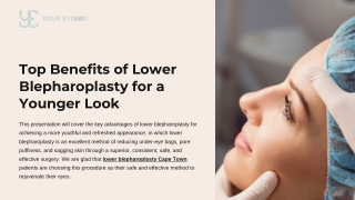 Benefits of Lower Blepharoplasty for Confidence