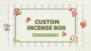 Custom Incense Box by the visions packaging