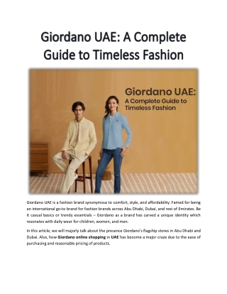 Men’s T-Shirts UAE – Timeless Comfort