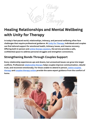 Relationship Therapy