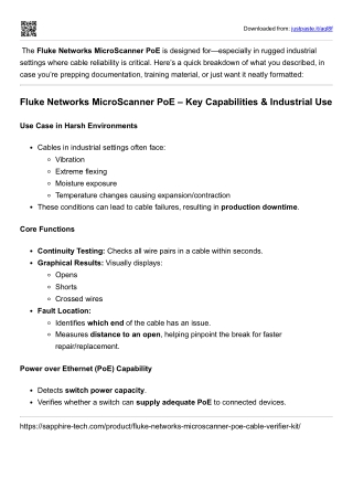 Fluke Distributor in Bangalore