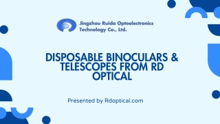 Disposable Binoculars & Telescopes from RD Optical