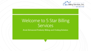 Error-free Podiatry Billing and Coding