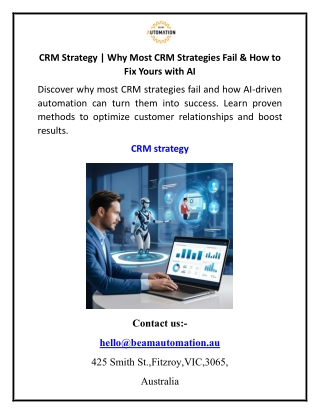 CRM Strategy  Why Most CRM Strategies Fail & How to Fix Yours with AI