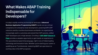What Makes ABAP Training Indispensable for Developers (1)