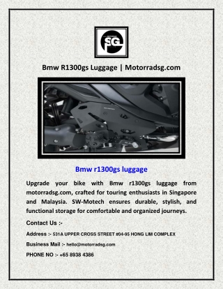 Bmw R1300gs Luggage  Motorradsg