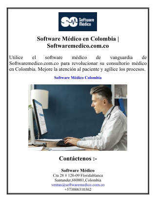 Software Médico en Colombia  Softwaremedico.com.co