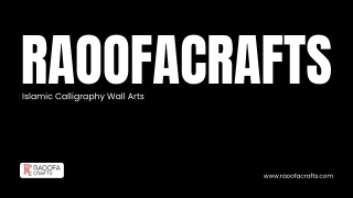 Islamic Calligraphy Wall Arts for Your Home