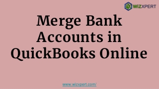 Merge Bank Accounts in QuickBooks Online