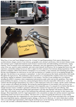 What Does A Car Mishap Legal Representative Do: A Guide To Lawful Depiction