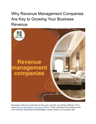 Revenue management companies - Google Docs
