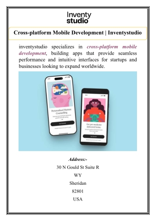 Cross-platform Mobile Development | Inventystudio