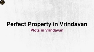 Perfect Property in Vrindavan