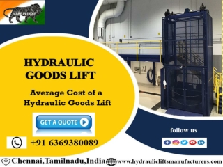 Goods Lift Suppliers in Chennai