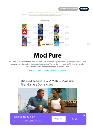 Hidden Features in GTA Mobile ModPure That Gamers Don’t Know