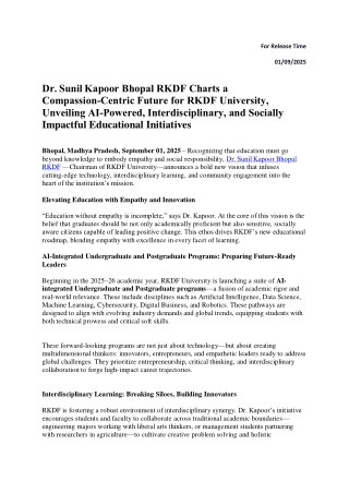 Dr Sunil Kapoor Bhopal RKDF