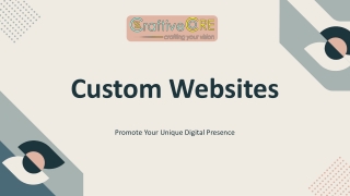 Custom Website Design Services | Creative & SEO-Friendly