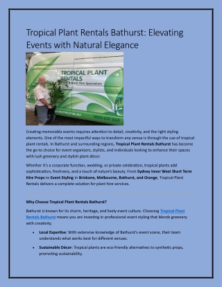 Tropical Plant Rentals