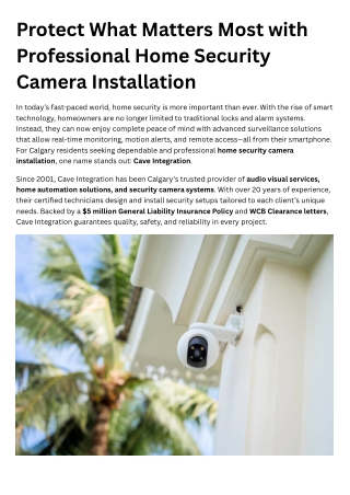 Protect What Matters Most with Professional Home Security Camera Installation in Calgary (1)