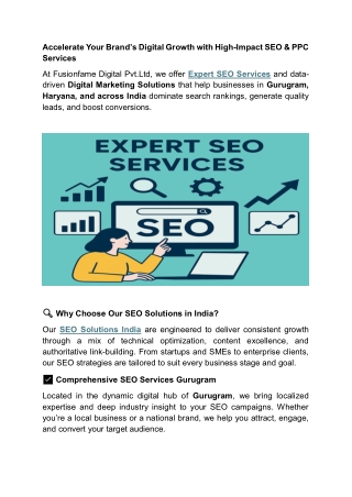 Expert SEO and PPC Services | Management Agency