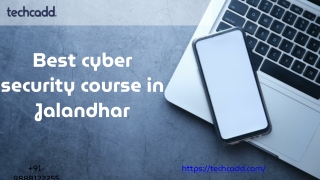 Best Cyber security course in Jalandhar