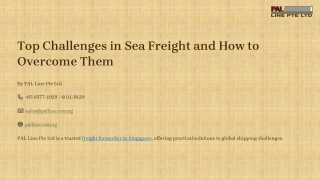 Top Challenges in Sea Freight and How to Overcome Them