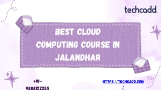 Best Cloud Computing Course in Jalandhar